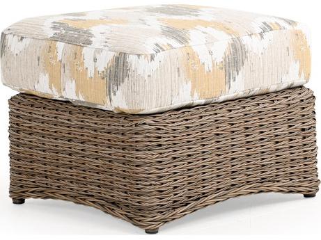 Riverside Wicker Rectangle Outdoor Ottoman