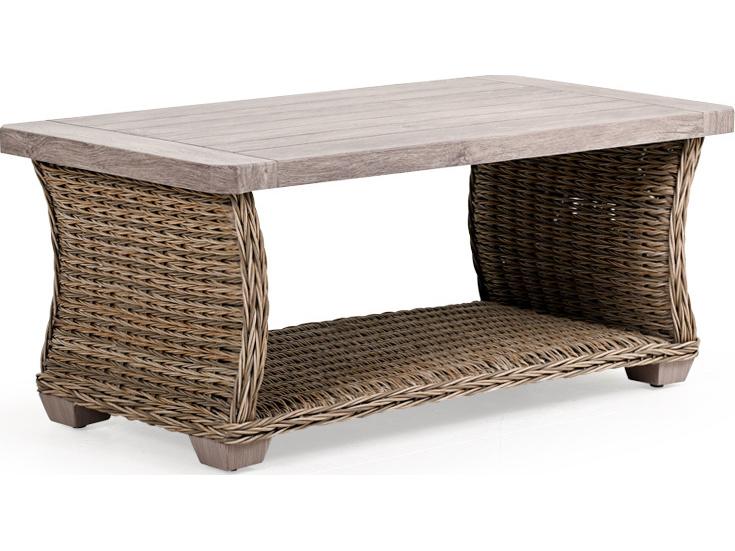 Riverside Rectangular Wicker Coffee Table