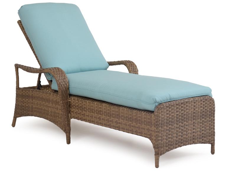 Alexandria Wicker Chaise Lounge with Adjustable Back
