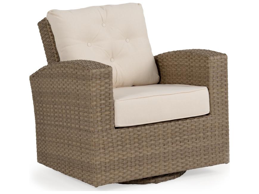 Seaside Wicker Swivel Glider Outdoor Lounge Chair