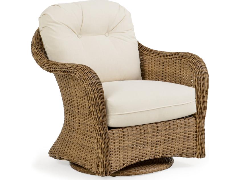 Edenton Wicker Swivel Glider Outdoor Lounge Chair