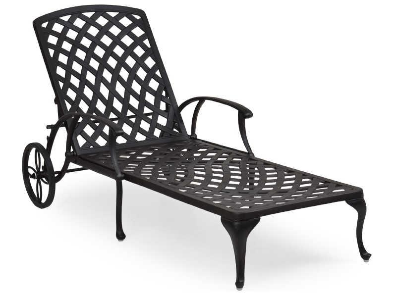 Oxford Cast Aluminum Adjustable Patio Chaise Lounge