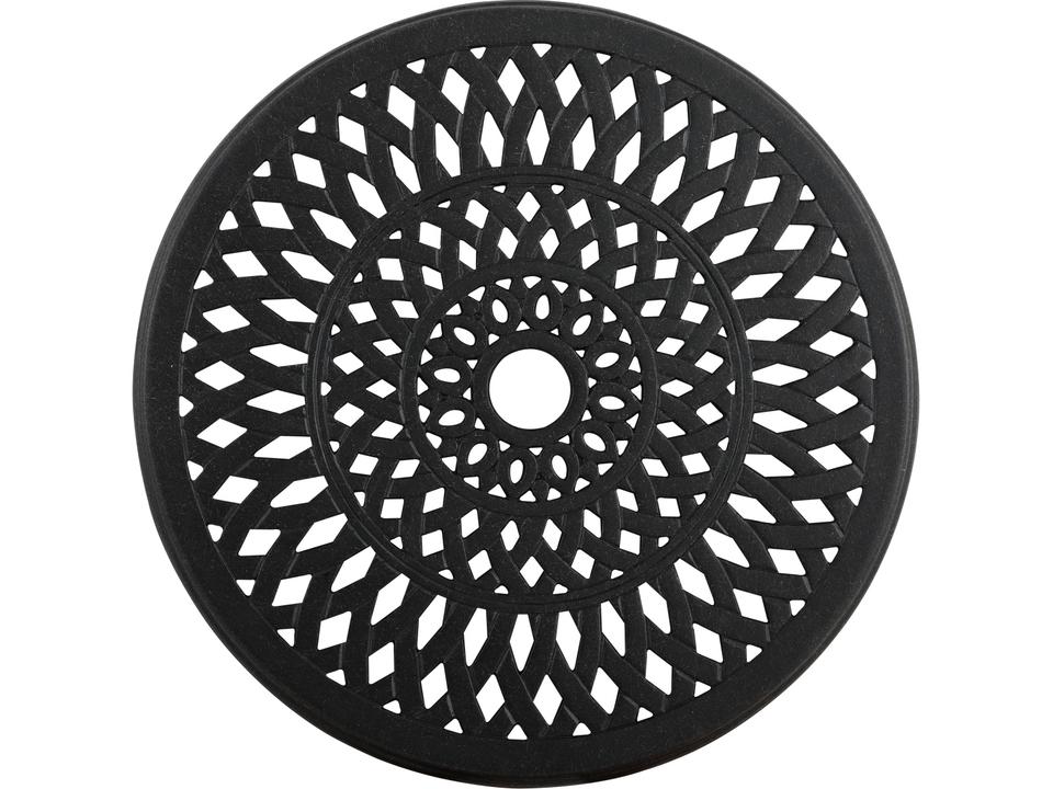 Oxford cast Aluminum Weathered Black 20'' Round Lazy Susan