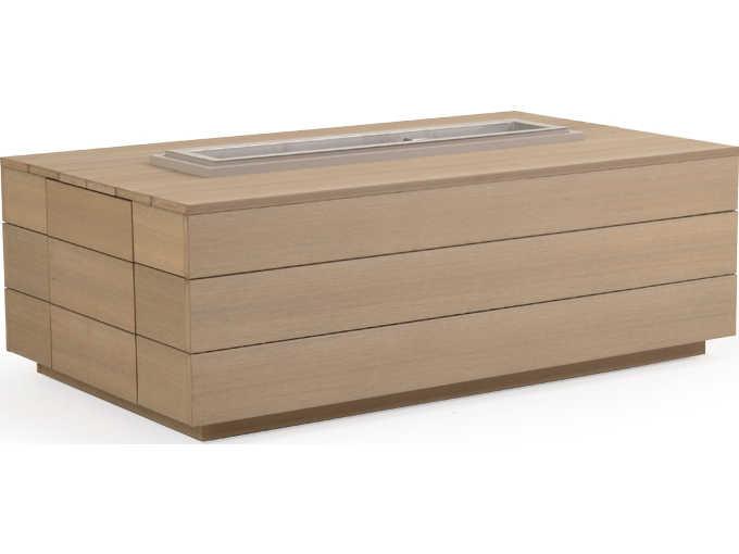 Miramar PoliSoul Rectangular Outdoor Fire Pit Table