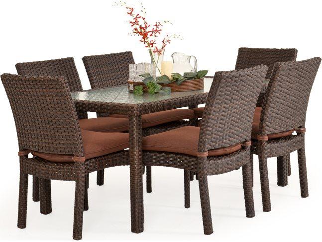 Seaside Wicker Patio Dining Set