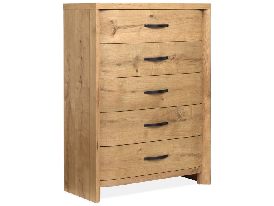 Laramie 5-Drawers Oak Hardwood Dresser