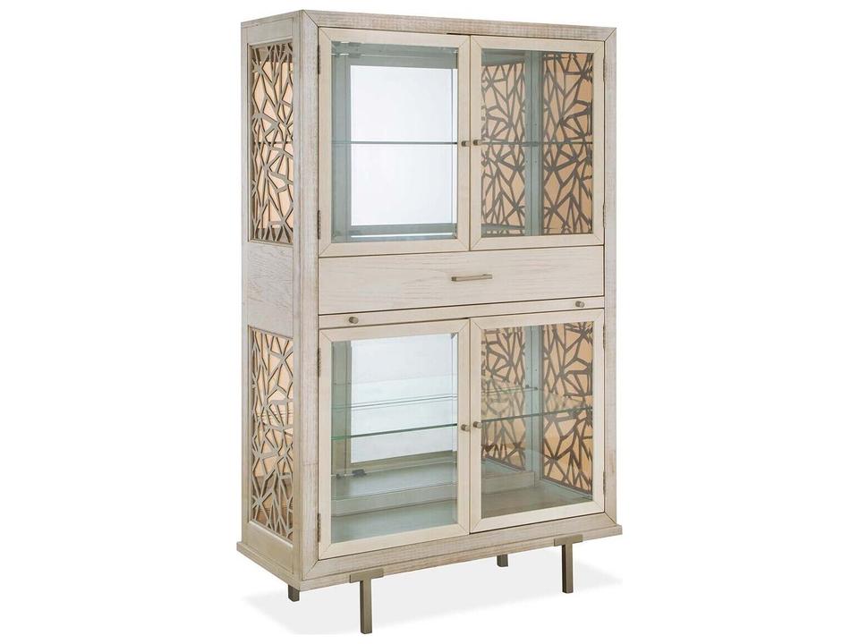 Lenox Solid Wood Acadia White Display Cabinet
