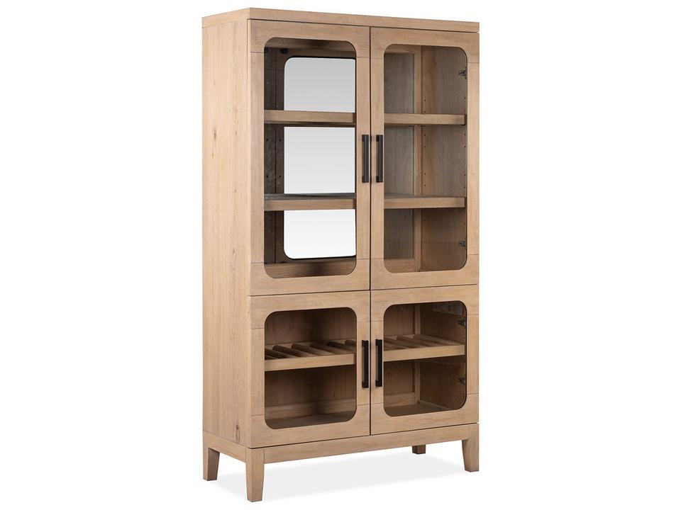 Somerset Oak Wood Butternut Display Cabinet