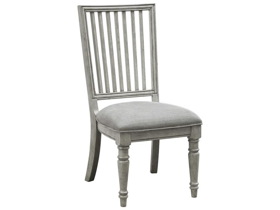 Madison Ridge Upholstered Dining Side Chair in Buff Gray