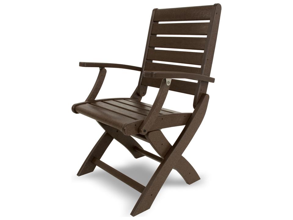 POLYWOOD Signature Folding Dining Side Chair in Recycled Plastic