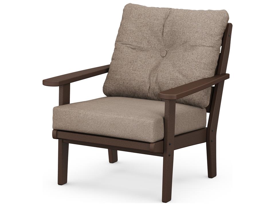 POLYWOOD Lakeside Deep Seating Accent Chair in Recycled HDPE Lumber