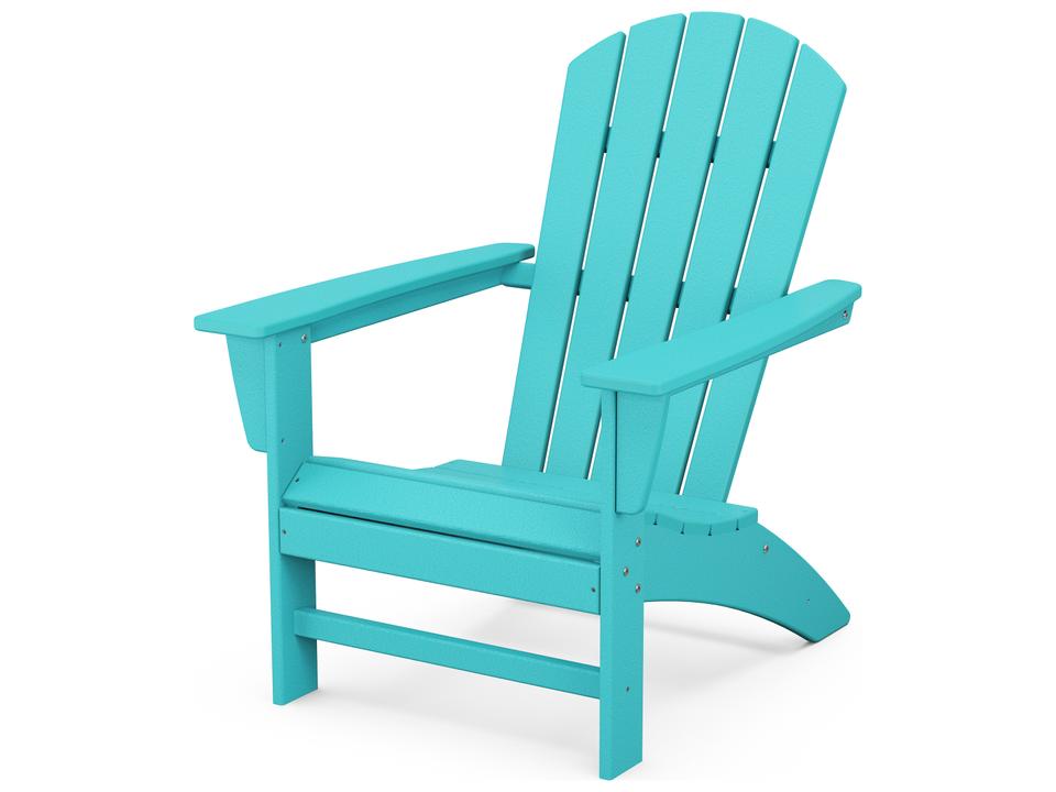 POLYWOOD Nautical Adirondack Chair in Recycled HDPE Plastic Lumber
