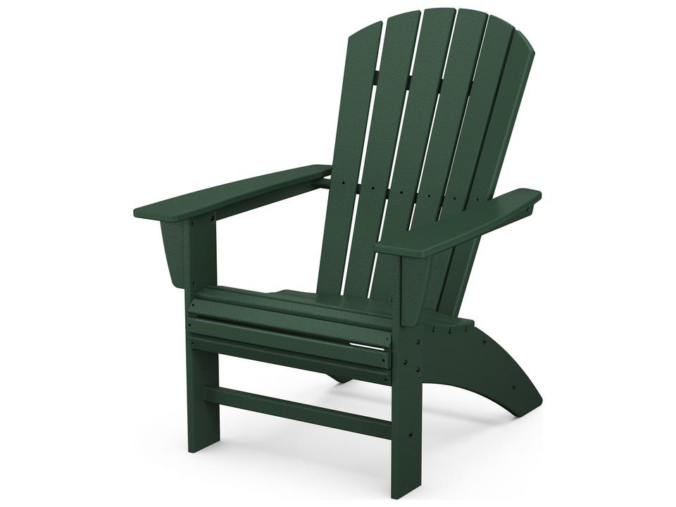 POLYWOOD Nautical Curveback All-Weather Adirondack Chair Recycled Plastic