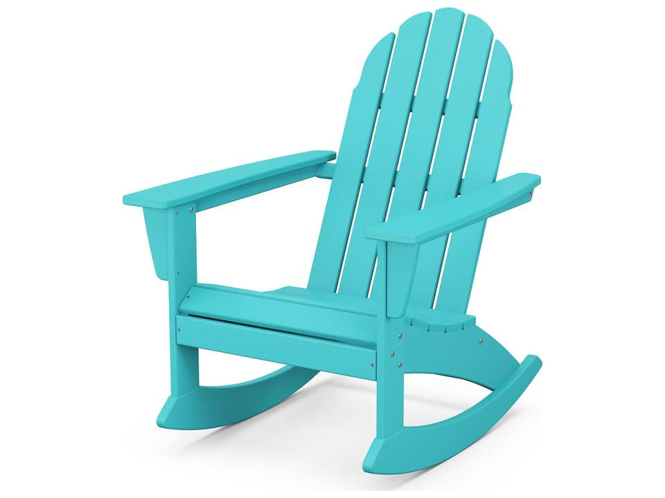 POLYWOOD Vineyard Adirondack Rocking Chair in Recycled Plastic
