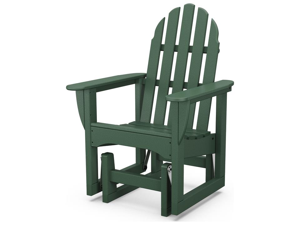 POLYWOOD Classic Adirondack Outdoor Glider Chair