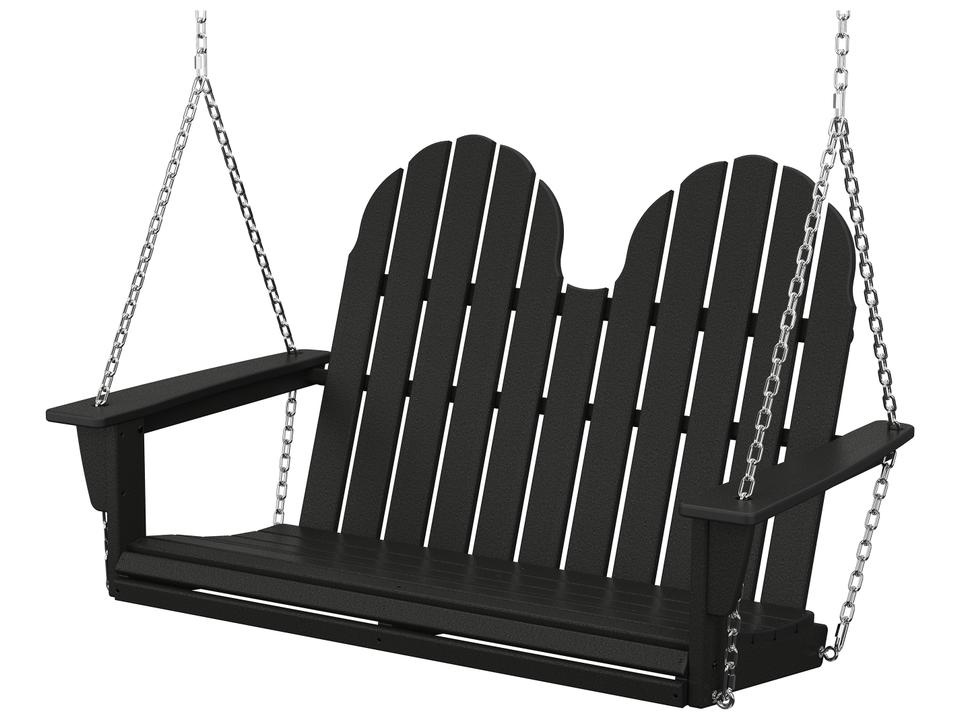 POLYWOOD Vineyard Adirondack 48-Inch 2-Person Porch Swing in Recycled Plastic