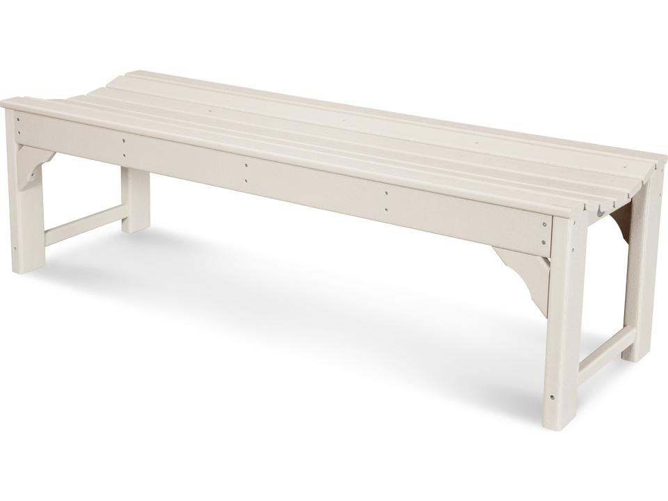 Traditional Garden 60 Inch Recycled Plastic Backless Bench