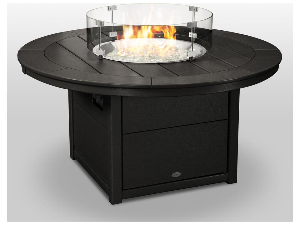 POLYWOOD Round 48-Inch All-Weather Fire Pit Table