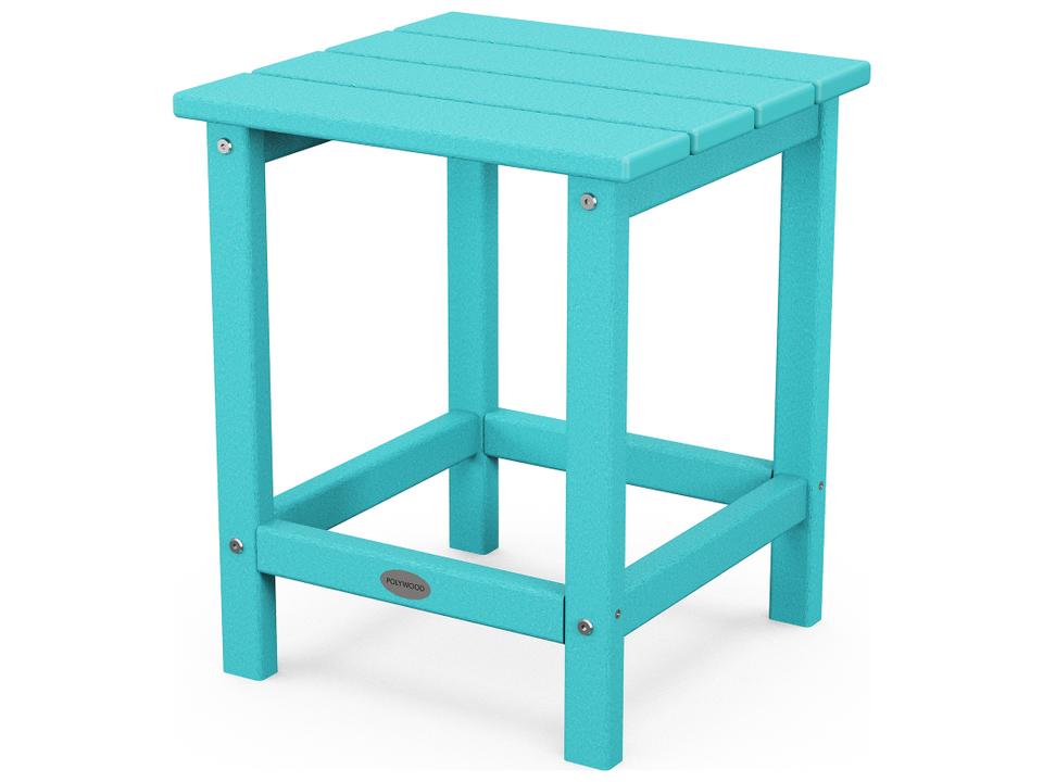 POLYWOOD Long Island Square Side Table in Various Fade-Resistant Finishes