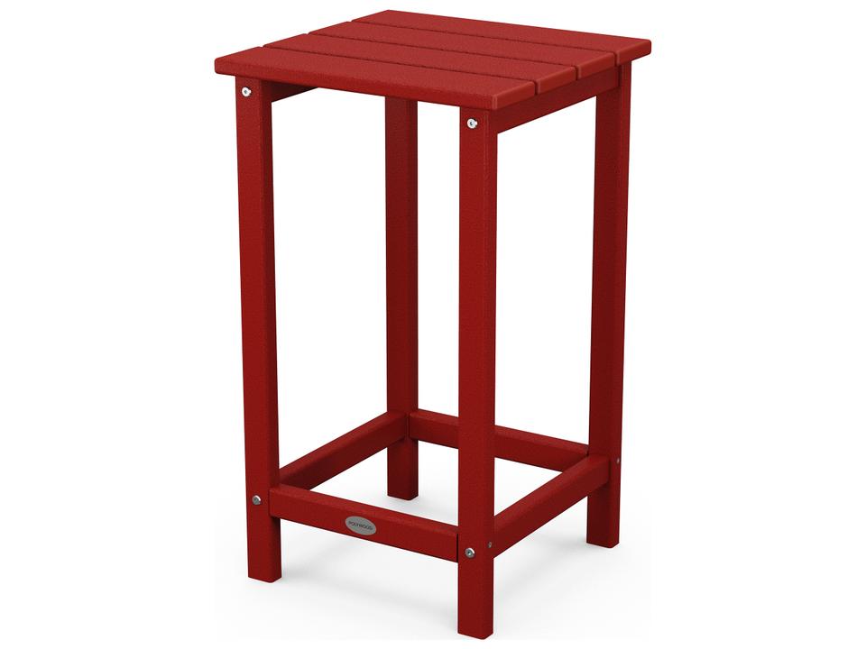 POLYWOOD Long Island 26-Inch Counter Side Table in Durable HDPE Plastic