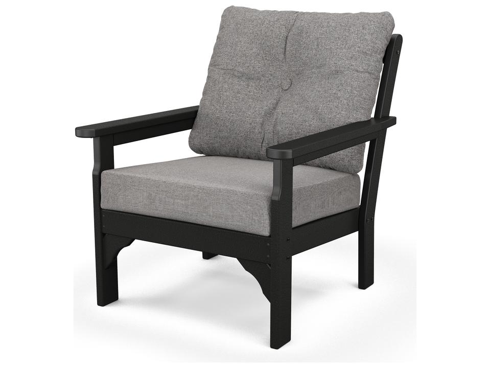 POLYWOOD Vineyard Deep Seating Accent Chair with All-Weather Performance Cushions