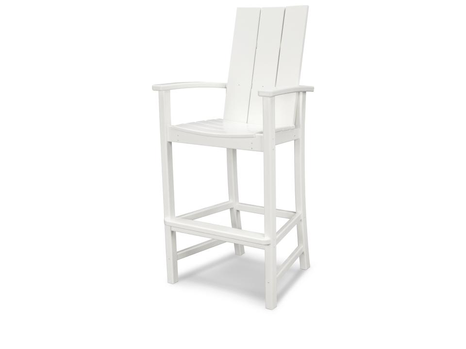 POLYWOOD Modern Recycled Plastic Bar Stool in Various Colors