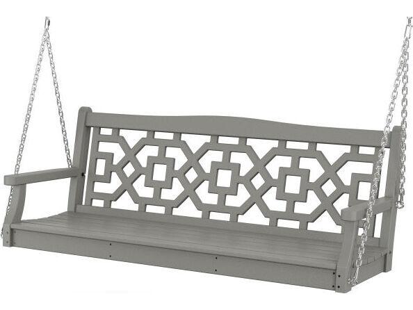 POLYWOOD Martha Stewart Chinoiserie 60 Inch Outdoor Swing
