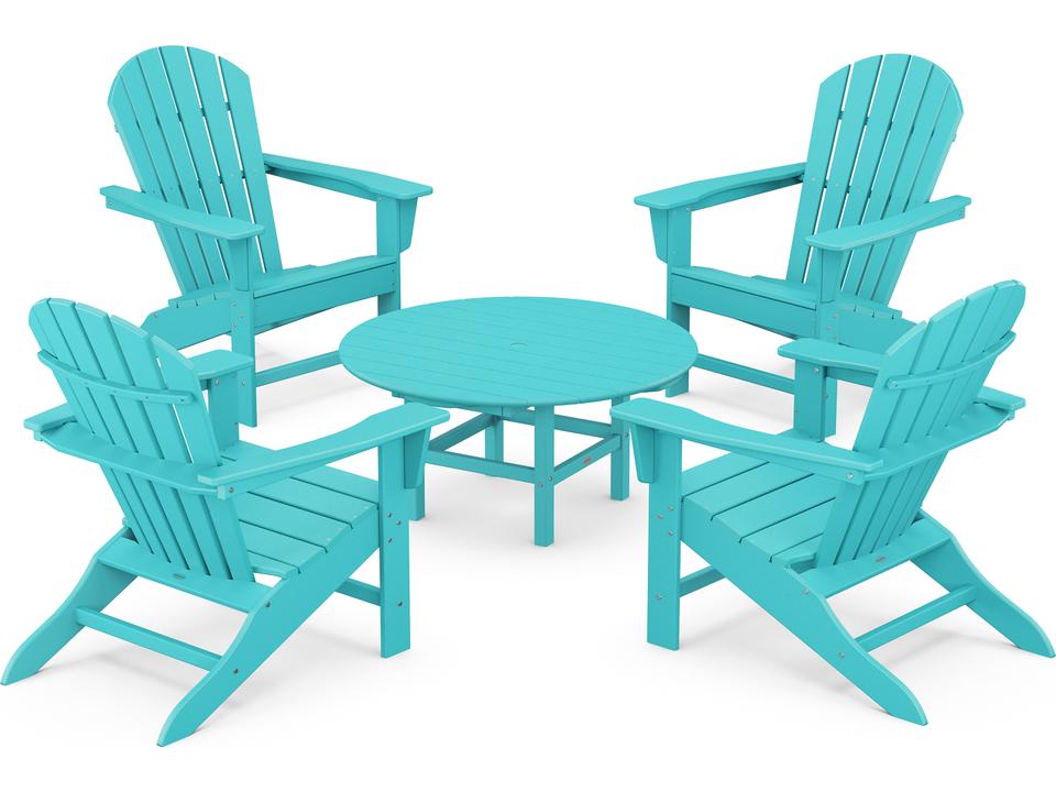 South Beach Recycled Plastic 5 Piece Patio Lounge Set