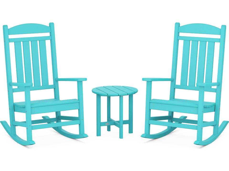 Presidential Recycled Plastic 3-Piece Rocker Outdoor Patio Lounge Set