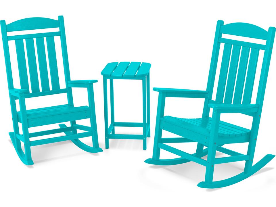 Presidential Recycled Plastic 3-Piece Rocker Outdoor Lounge Set