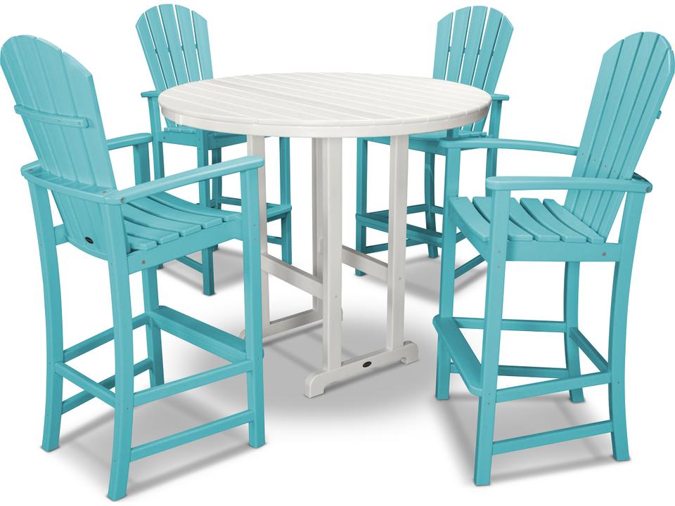 Palm Coast Recycled Plastic 5 Piece Bar Set