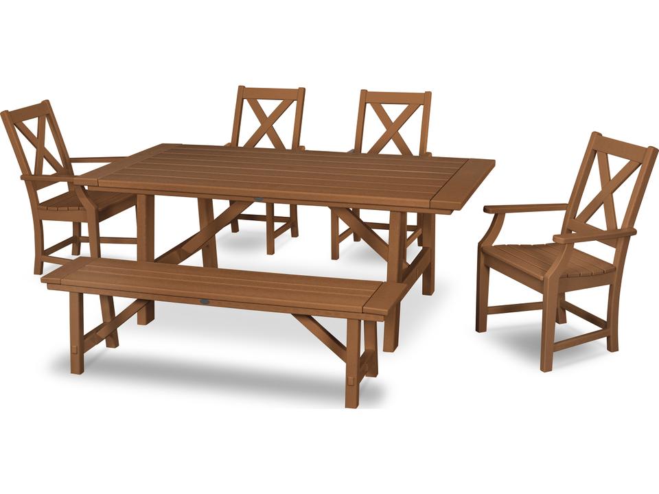 POLYWOOD Braxton Recycled Plastic Outdoor Dining Set