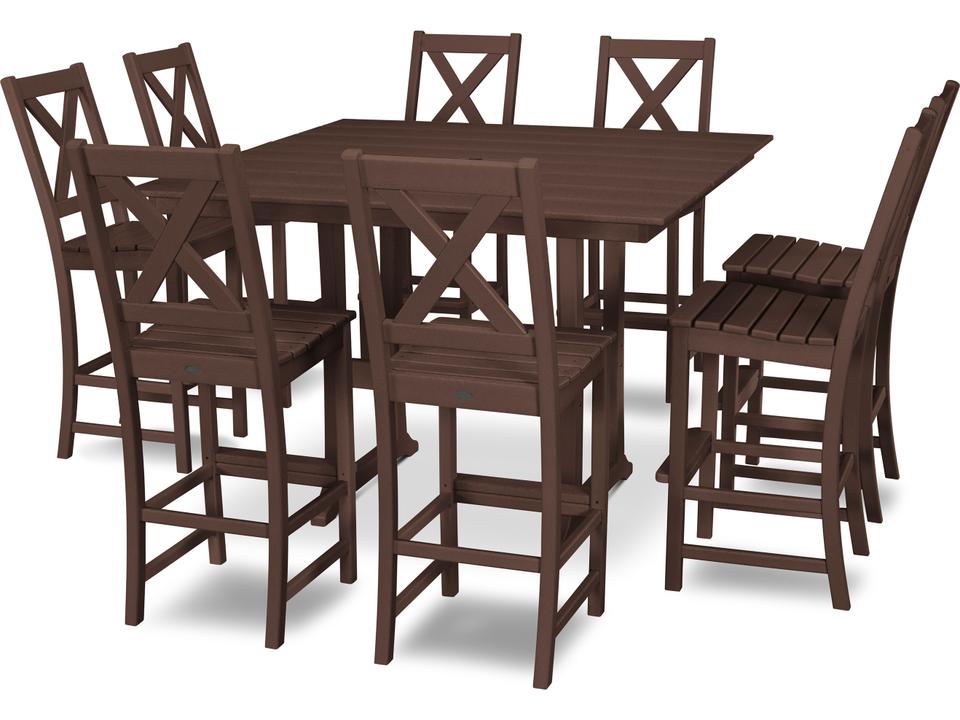 POLYWOOD Lakeside 7-Piece Recycled Plastic Bar Set