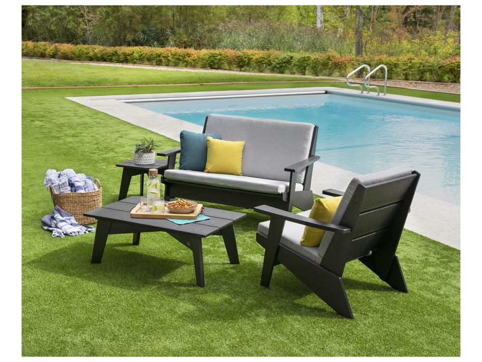 Riviera Recycled Plastic 4 Piece Outdoor Lounge Set