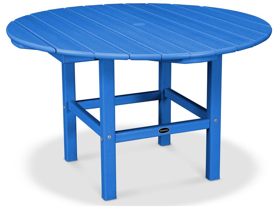 POLYWOOD Kids 38-Inch Round Outdoor Dining Table in Recycled Plastic