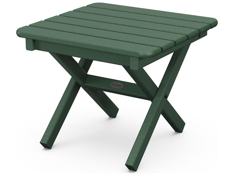 POLYWOOD Traditional 18-Inch Square Folding End Table