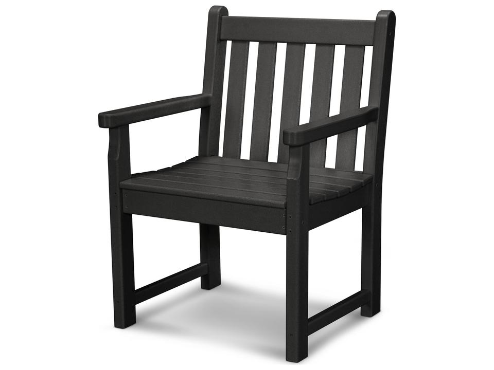 Traditional Garden Recycled HDPE Plastic Dining Arm Chair