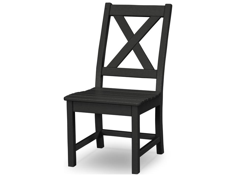POLYWOOD Braxton Outdoor Dining Side Chair in All-Weather Lumber