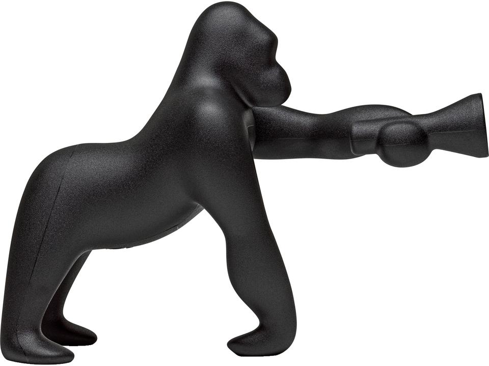 Kong XS Black Table Lamp in Matte Black by Stefano Giovannoni with Adjustable Arm