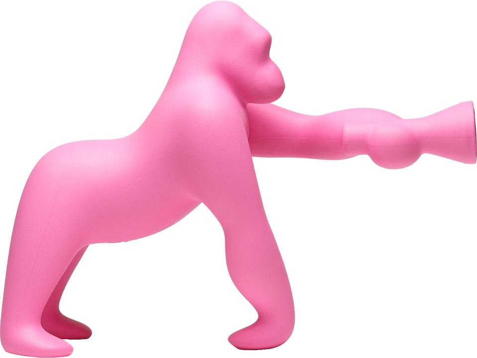 Kong XS Bright Pink Table Lamp with Adjustable Arm by Stefano Giovannoni