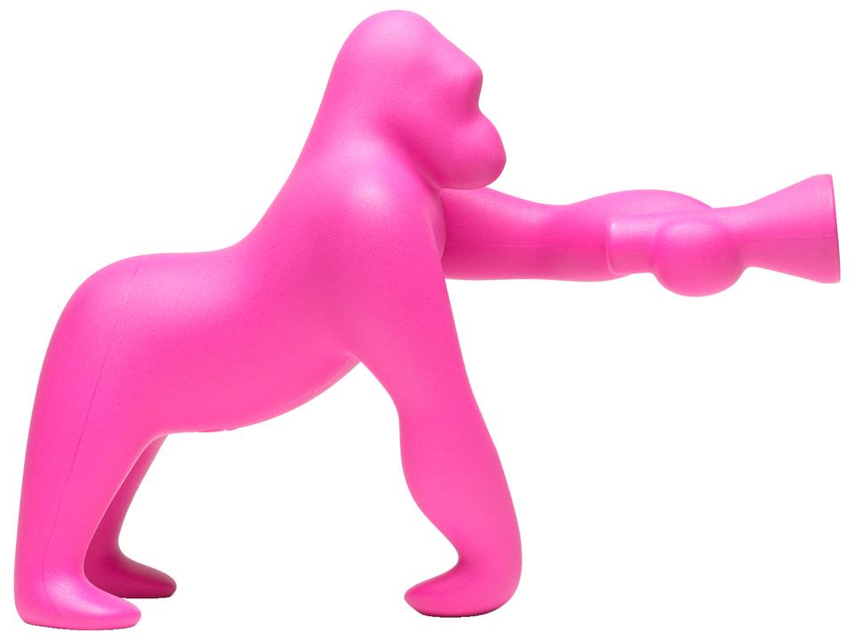 Kong XS Fuchsia Pink Gorilla Table Lamp by Stefano Giovannoni