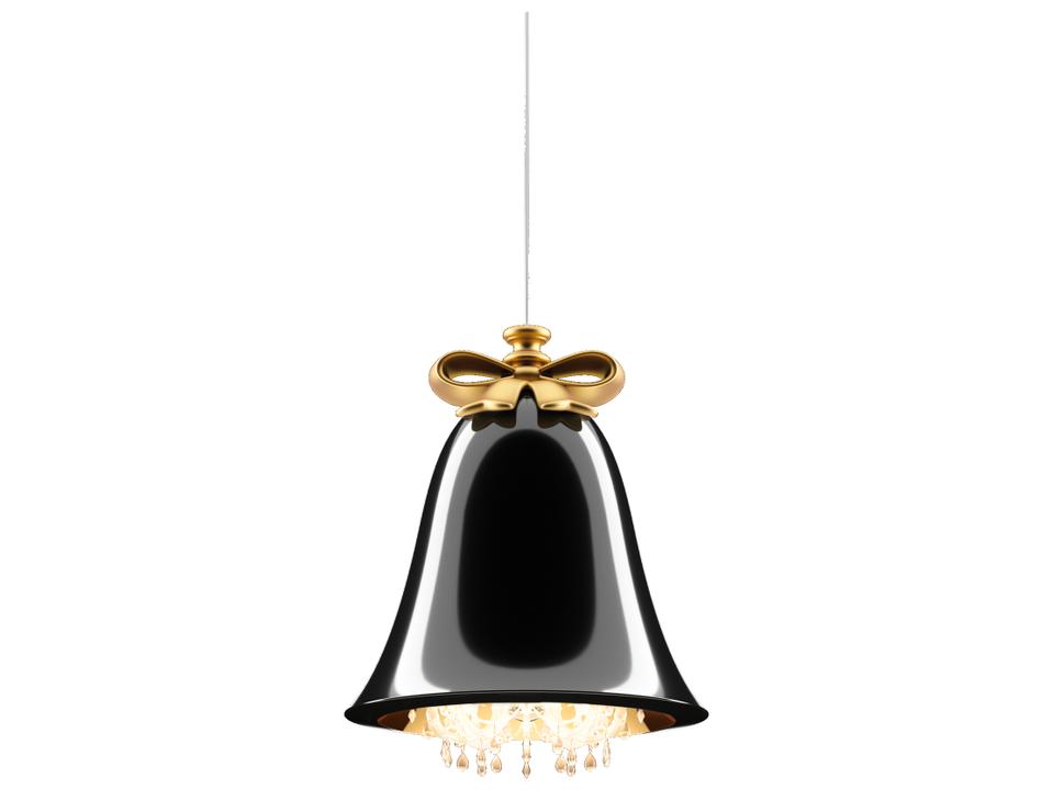 Mabelle 12-Light Bell Chandelier in Black Fiberglass and Polycarbonate by Marcel Wanders Studio