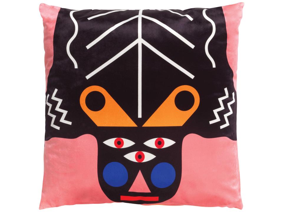Oggian Kinotto Square Pillow by Marco Oggian in Multi Color Polyester And Acrylic Fabric