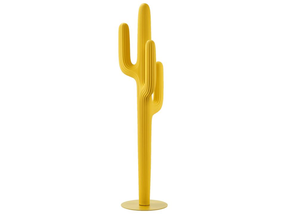Saguaro Yellow Coat Rack by Stefano Giovannoni in Recyclable Polyethylene