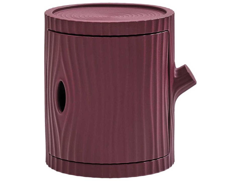 Tronco Round End Table Recyclable Polyethylene Indian Red