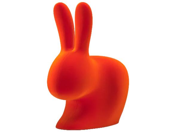 Rabbit XS Orange Velvet Bookend by Stefano Giovannoni