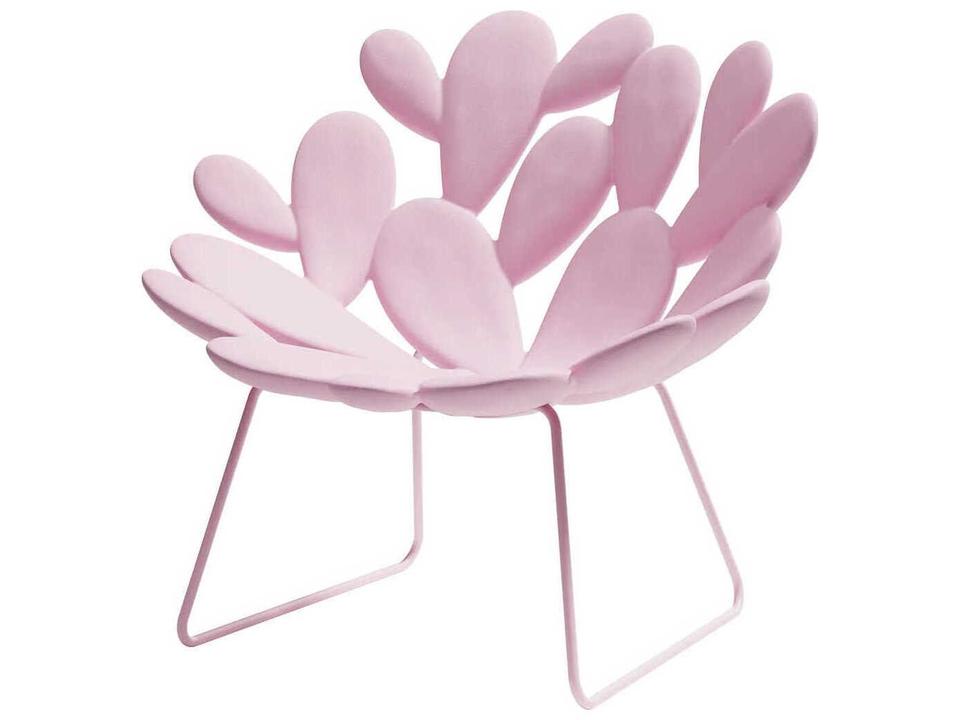 Filicudi Pink Recycled Plastic Lounge Chair by Marcantonio