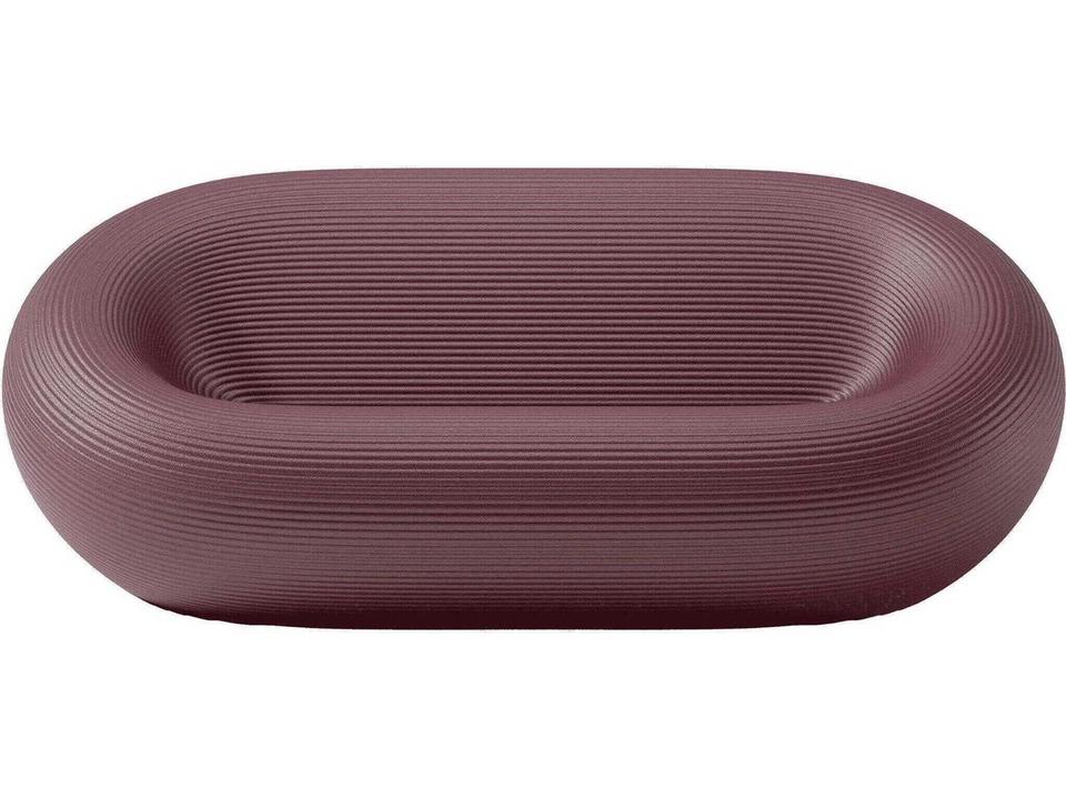 Qeeboo Nami Recycled Polyethylene Outdoor Sofa in Indian Red