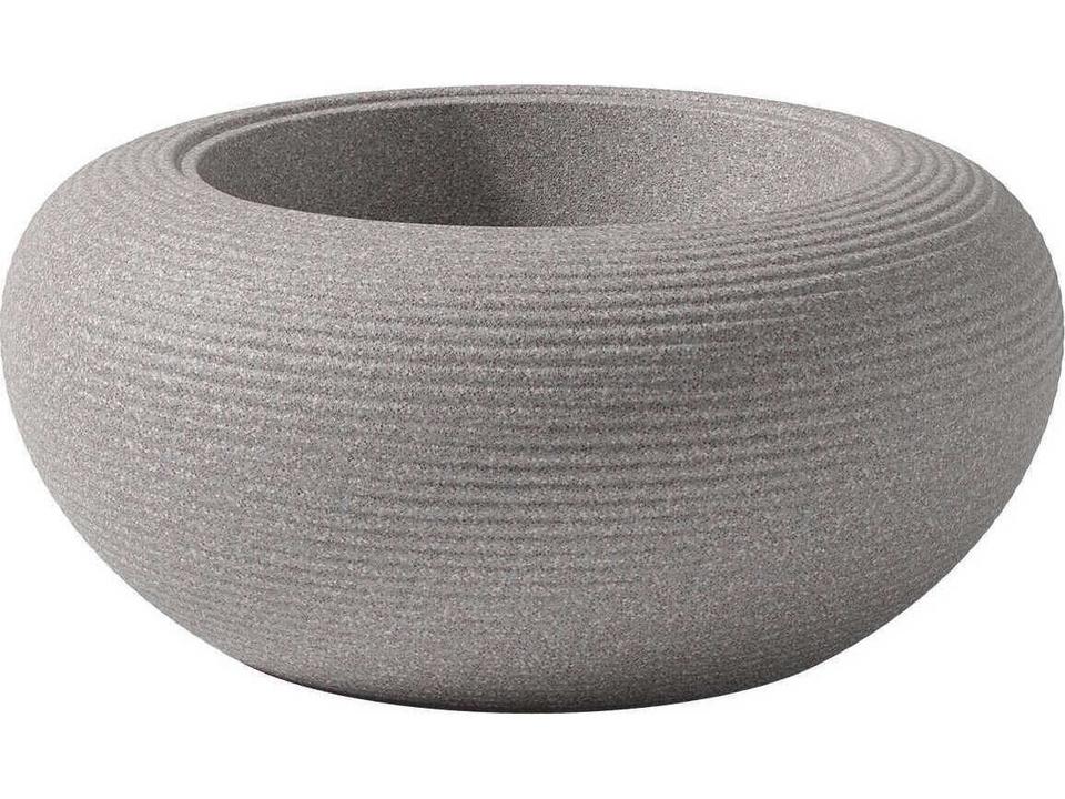 Nami 38-Inch Round Planter in Warm Grey Mix