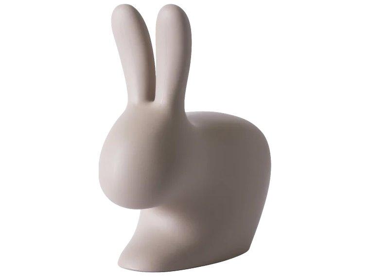 Rabbit Dove Grey Recycled Polyethylene Lounge Chair by Stefano Giovannoni